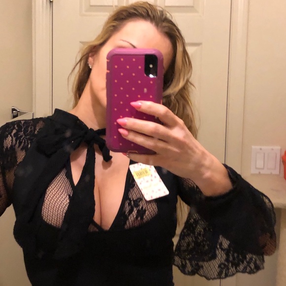 FREE PEOPLE It’s Now or Never black mini dress - Picture 7 of 7